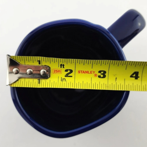 ⭐️2/ $50⭐️ Rae Dunn Artisan Coffee Mug Glossy  Blue Large Letters SUPER DAD - Picture 9 of 10